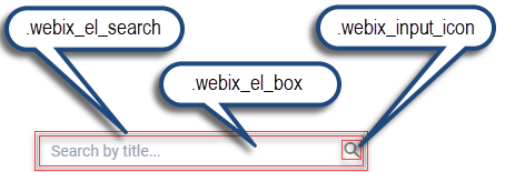 Webix Search basic use