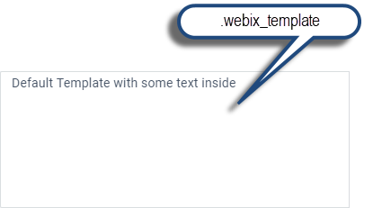 Webix Template basic use